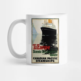 To Europe by Ship the Scenic St Lawrence Route Vintage Cruise Mug